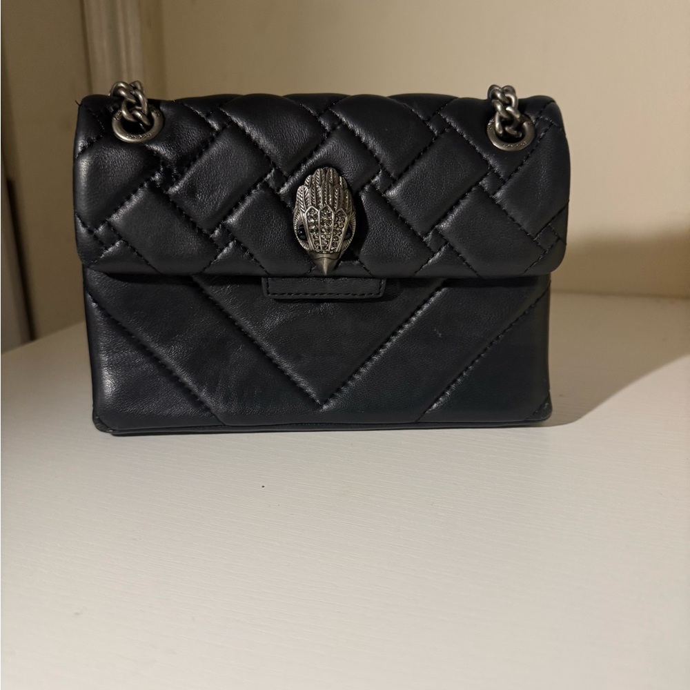Kurt Geiger “The Kensington” Small Leather Crossbody/Shoulder Bag, Black